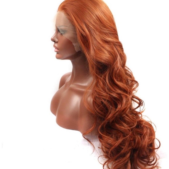 ? 24” COPPER BODY WAVY  LACE FRONT WIG? *NEW*
?